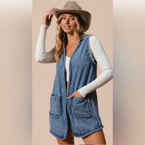 BiBi Blue Denim Vest